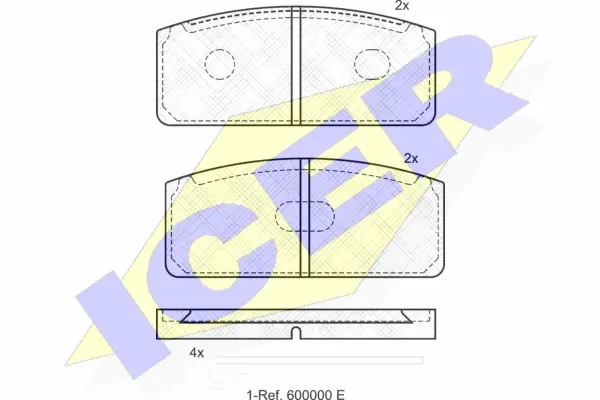 Brake Pad Set, disc brake (180029)