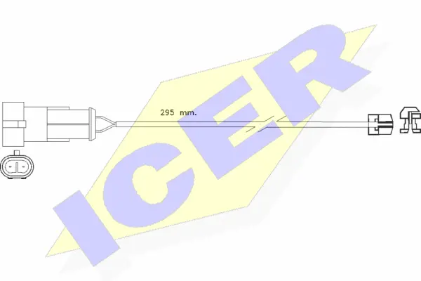 Warning Contact, brake pad wear (610256 E C)
