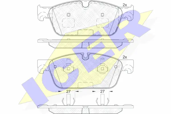 Brake Pad Set, disc brake (182105)