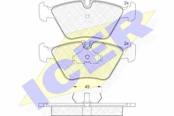 Brake Pad Set, disc brake (180773)