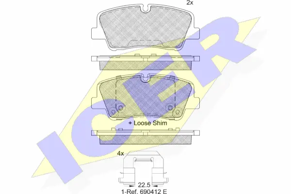 Brake Pad Set, disc brake (182267-204)