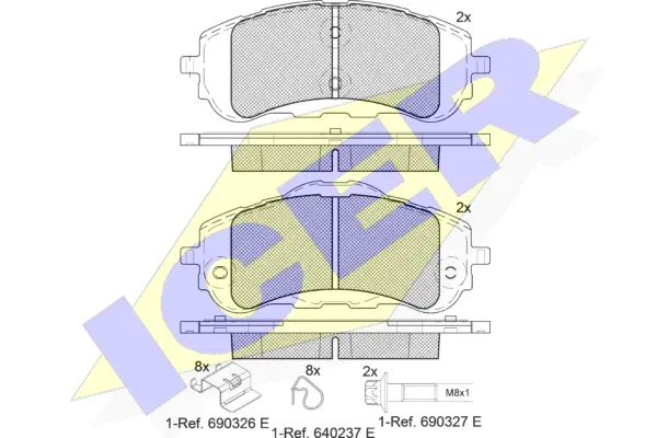 Brake Pad Set, disc brake (182160)