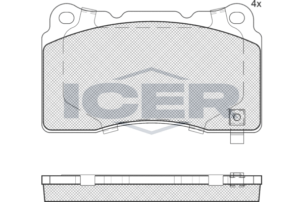 Brake Pad Set, disc brake (EV1990)