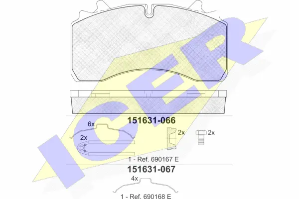 Brake Pad Set, disc brake (151631)