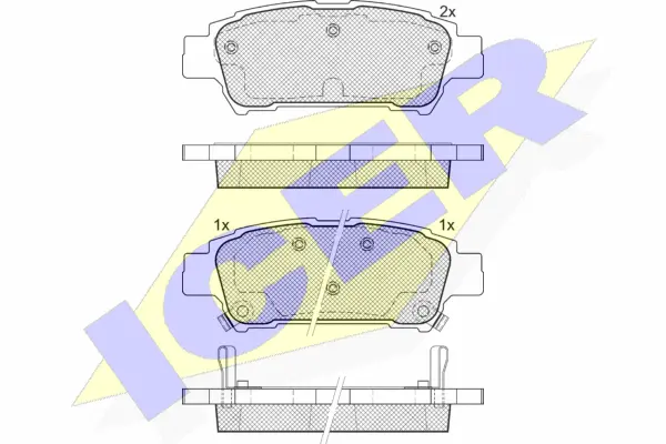 Brake Pad Set, disc brake (181608)
