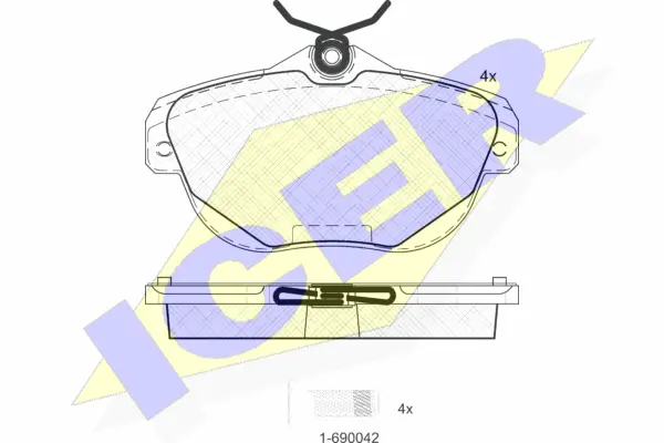 Brake Pad Set, disc brake (181768)