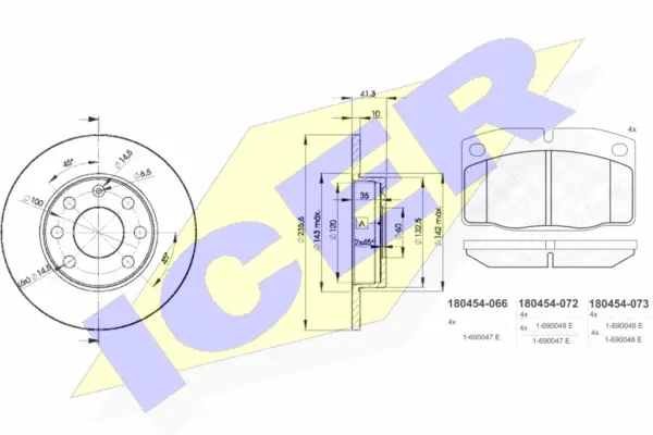 Brake Kit, disc brake (30454-6193)