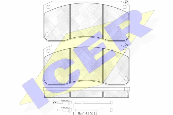 Brake Pad Set, disc brake (150833)