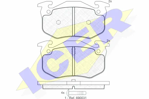 Brake Pad Set, disc brake (180929)