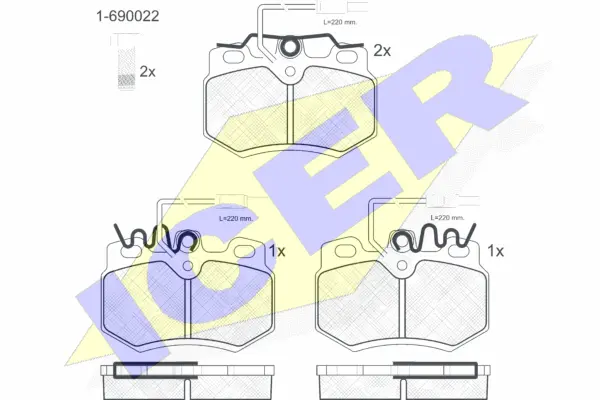 Brake Pad Set, disc brake (180553-203)
