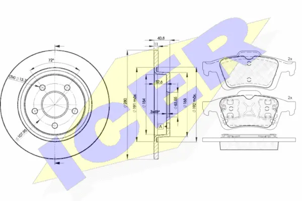 Brake Kit, disc brake (31743-3962)