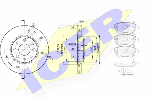 Brake Kit, disc brake (31810-0920)