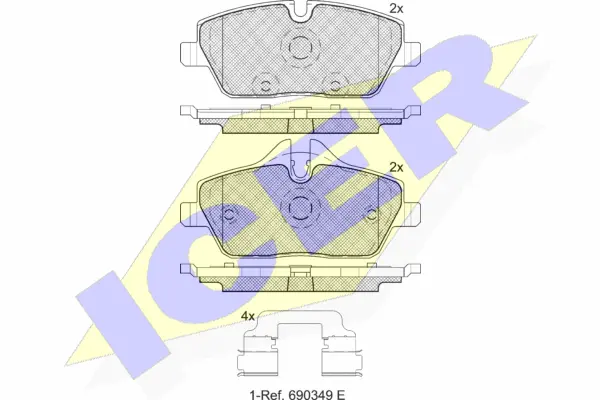 Brake Pad Set, disc brake (181662-200)