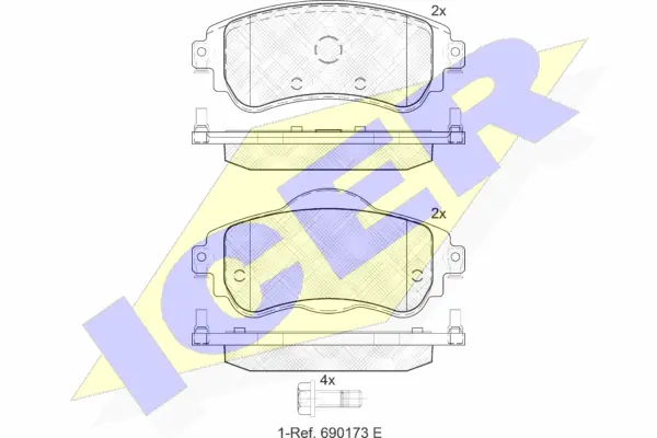 Brake Pad Set, disc brake (182027)