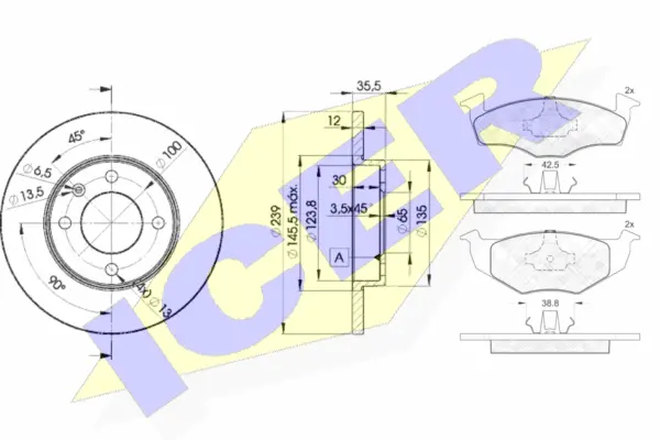 Brake Kit, disc brake (31178-3300)
