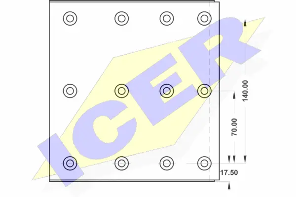 Brake Lining Kit, drum brake (21 9938 00)