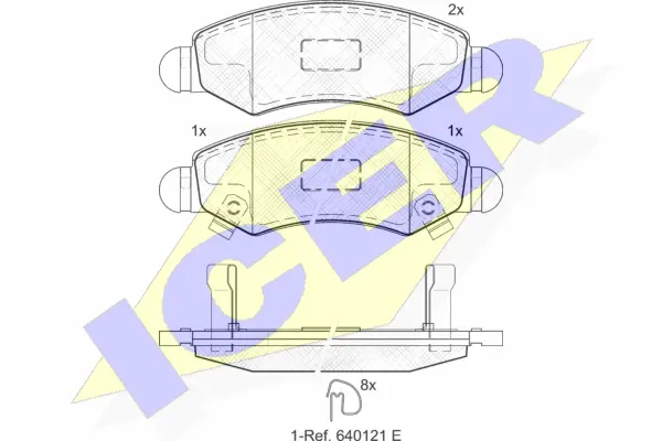 Brake Pad Set, disc brake (181731)