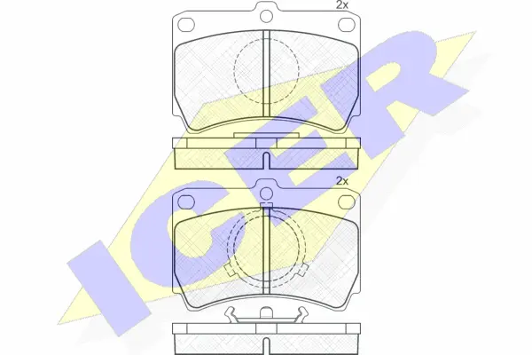 Brake Pad Set, disc brake (180756)