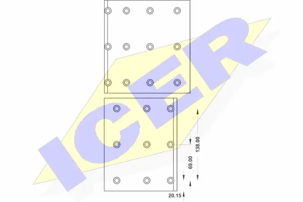 Brake Lining Kit, drum brake (21 9467 00)