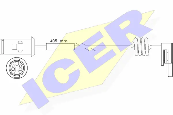 Warning Contact, brake pad wear (610236 E C)