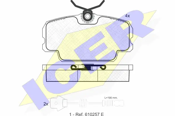 Brake Pad Set, disc brake (180419-203)