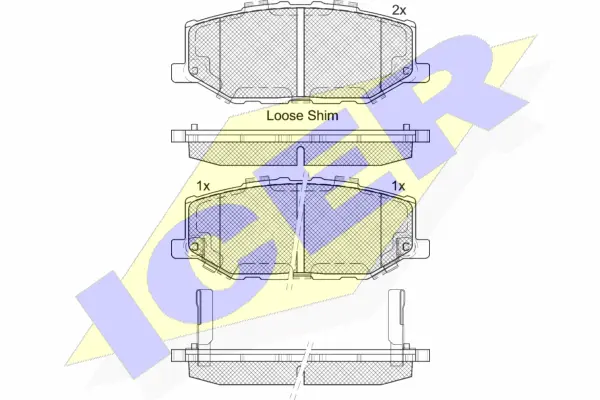 Brake Pad Set, disc brake (182373)