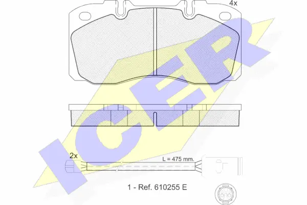 Brake Pad Set, disc brake (151161-116)