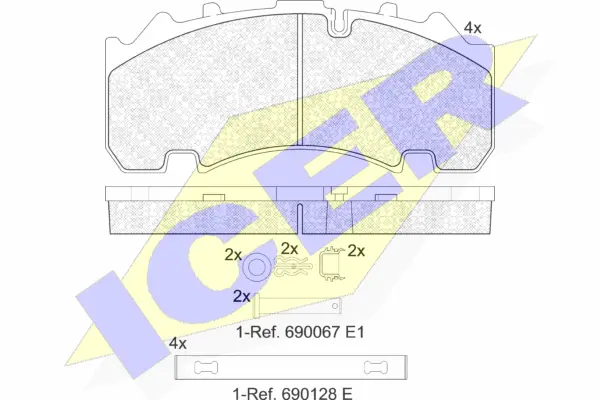 Brake Pad Set, disc brake (152155-066)