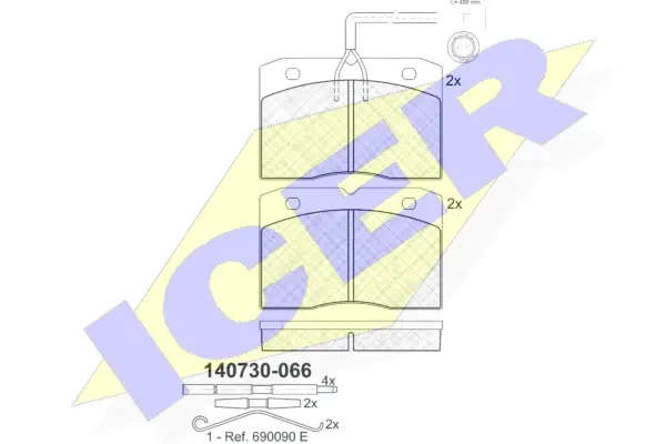 Brake Pad Set, disc brake (140730-066)