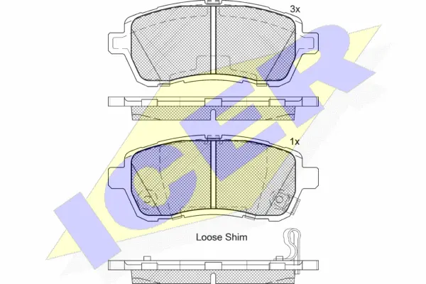 Brake Pad Set, disc brake (181881-208)