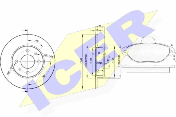 Brake Kit, disc brake (31018-3465)