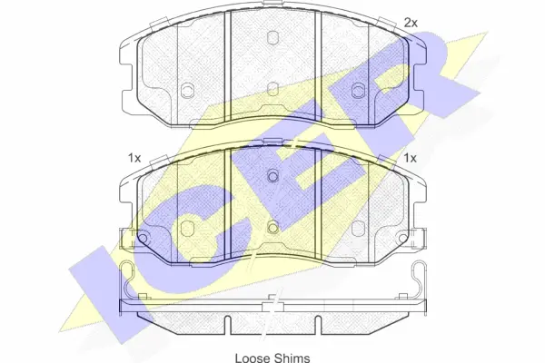 Brake Pad Set, disc brake (181798)