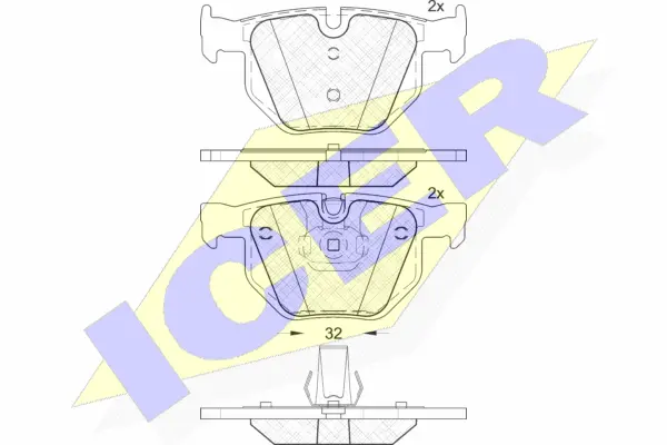Brake Pad Set, disc brake (181685-202)