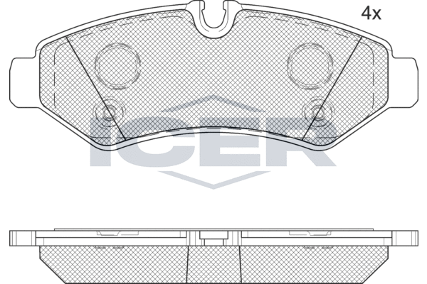 Brake Pad Set, disc brake (LM2350)