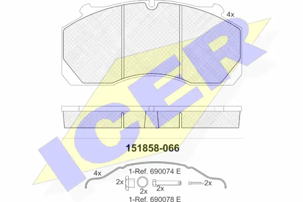 Brake Pad Set, disc brake (151858-066)
