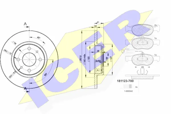 Brake Kit, disc brake (31123-3466)