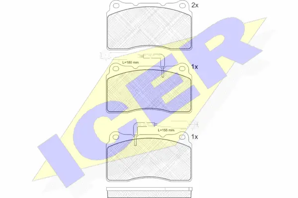 Brake Pad Set, disc brake (181730)