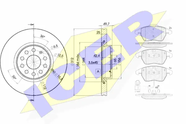Brake Kit, disc brake (31567-5618)