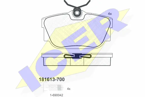 Brake Pad Set, disc brake (181613-700)