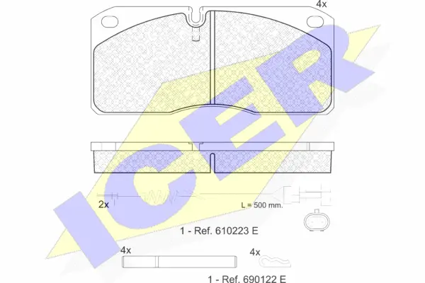 Brake Pad Set, disc brake (151078-111)