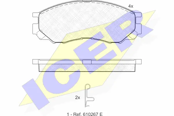 Brake Pad Set, disc brake (141234)