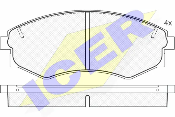 Brake Pad Set, disc brake (181097)