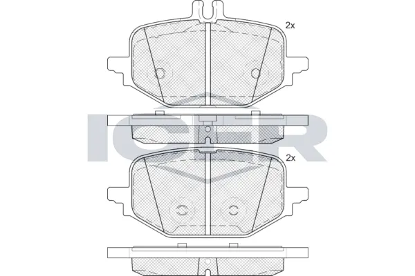 Brake Pad Set, disc brake (182426)