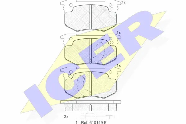 Brake Pad Set, disc brake (180393)