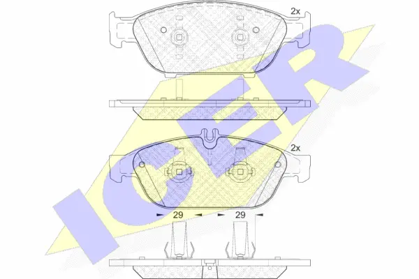 Brake Pad Set, disc brake (182103)