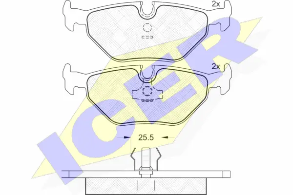 Brake Pad Set, disc brake (181051)