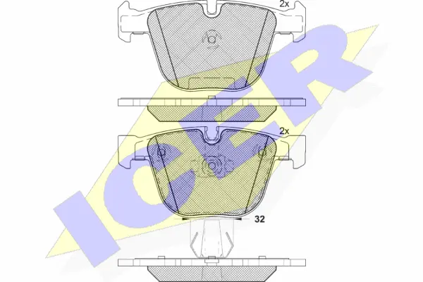 Brake Pad Set, disc brake (181687)