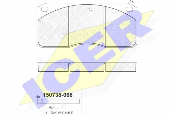 Brake Pad Set, disc brake (150738-066)
