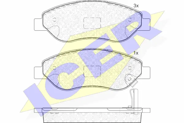 Brake Pad Set, disc brake (181850)