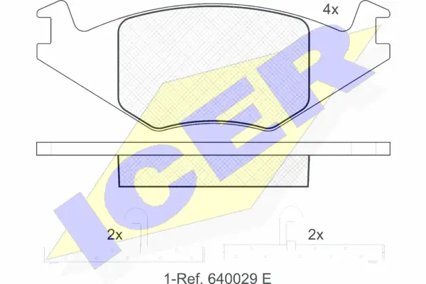 Brake Pad Set, disc brake (180461)